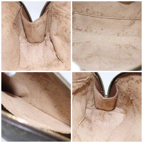 LOUIS VUITTON Monogram Trousse Demi Ronde Cosmetic Pouch M47520 LV Auth 95989 - Picture 16 of 16